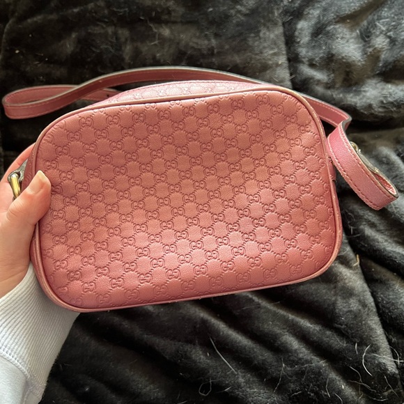 Authentic Gucci Pink Micro Guccissima Leather Disco Shoulder Bag - Picture 3 of 5